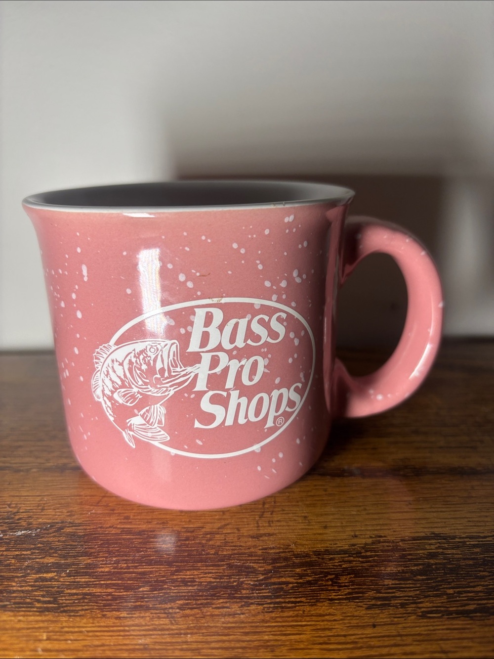 Bass Pro Shops Pink Speckled Logo Mug